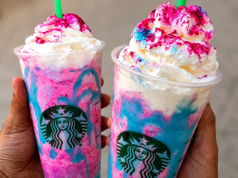 Unicorn Frappuccino turns a two-day Starbucks drop into hauls, first-sip verdicts, and a waste backlash TikTok trend visual