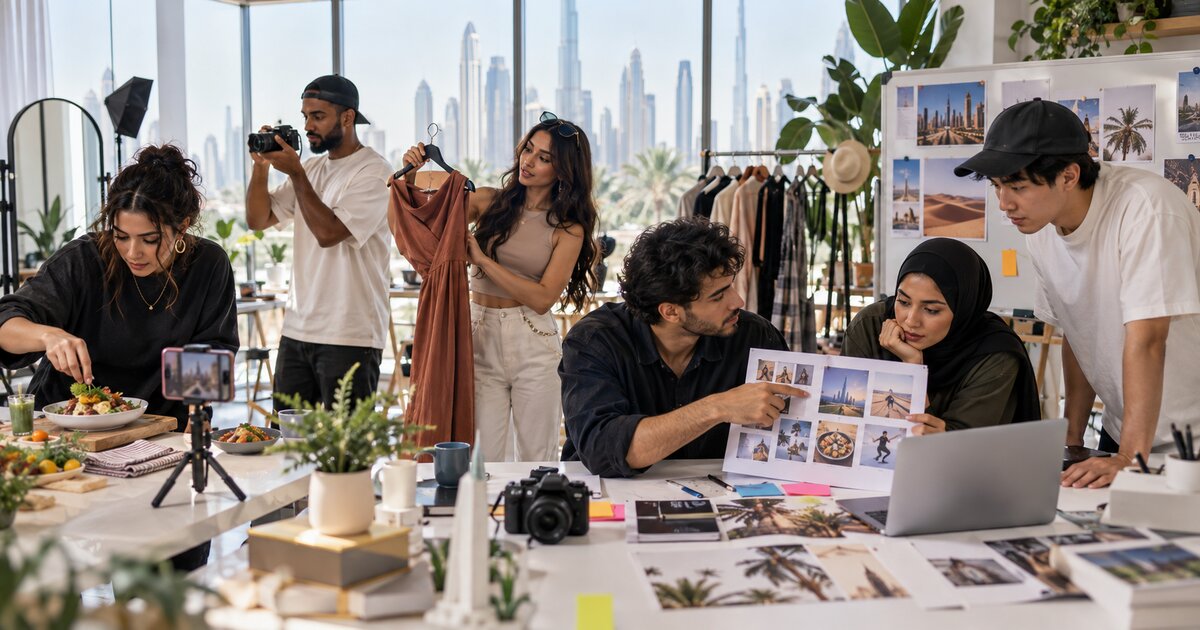 Creators planning and filming short-form video formats